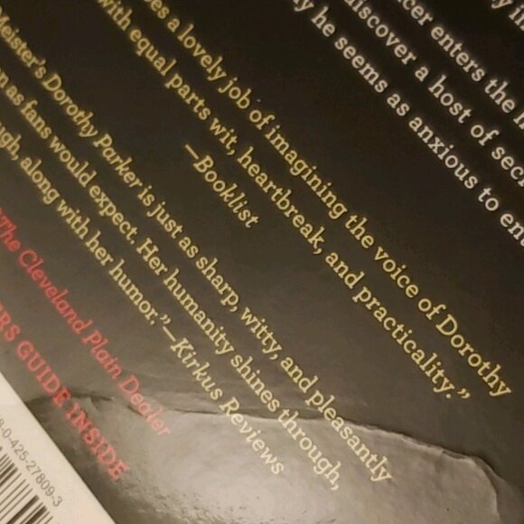 Dorothy Parker Drank Here By Ellen Meister Paperback Book 2015 Algonquin Hotel - Picture 3 of 3